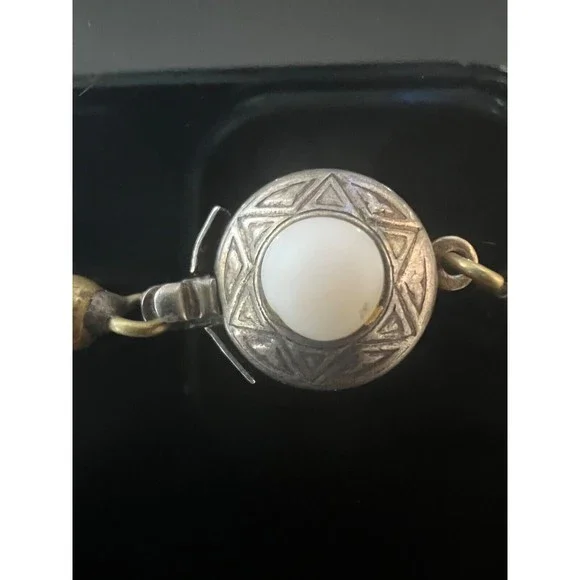 Antique Victorian Mediterranean Conch Shell Necklace 800 Silver Clasp Graduated